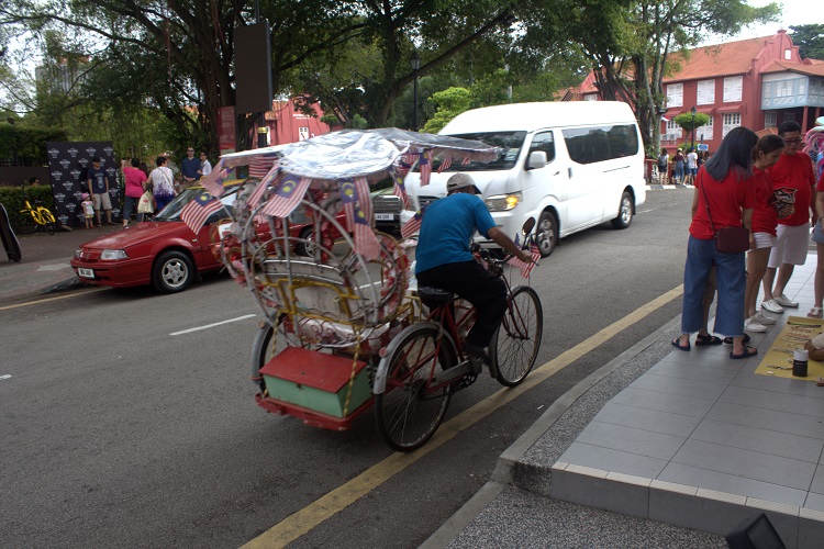 becak di melaka