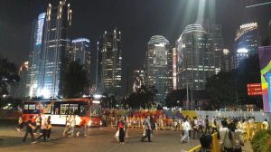 Kumpulan Gedung Tinggi Menjulang disekitaran GBK