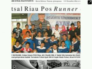 Juara 2 Kompetisi Futsal se Pekanbaru with Riau Pos FC